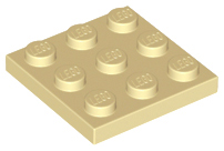 LEGO Platten (Standard) - 3 x 3