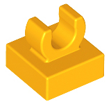 LEGO tile (modified) - 1 x 1 with an open o -clip