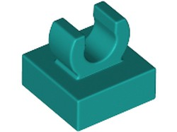 LEGO tile (modified) - 1 x 1 with an open o -clip