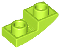 LEGO Dachsteine (modifiziert) - 2 x 1 x 2/3 (invertiert, gebogen)