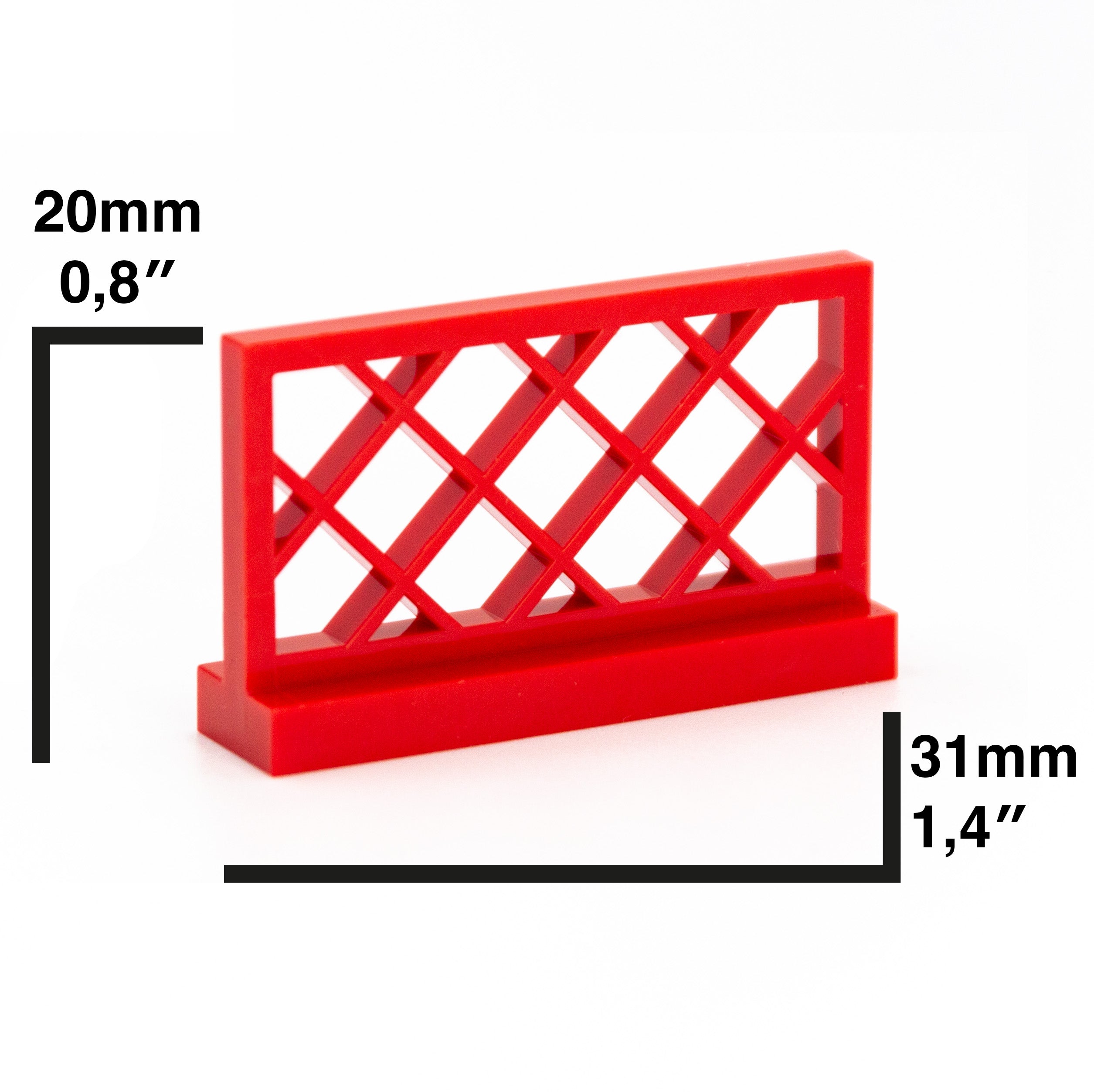 LEGO Zäune - 1 x 4 x 2 mit Gitter