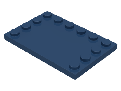 LEGO tiles (modified) - 4 x 6 with knobs on the edges