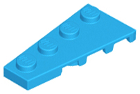 Lego plates (modified) - wedge 4 x 2 (left)