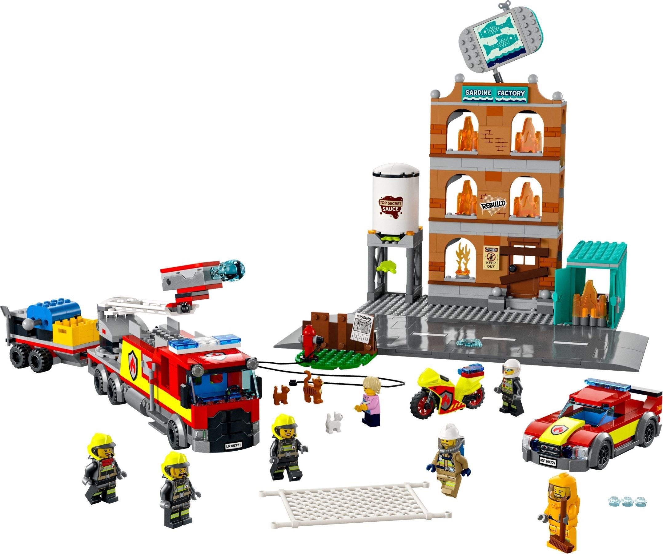 LEGO® Feuerwehreinsatz mit Löschtruppe