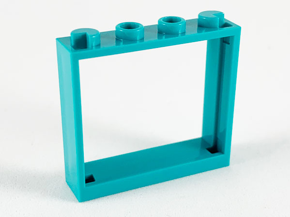 LEGO Fenster - Rahmen 1 x 4 x 3  (Ohne Verschlussklappen)