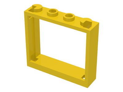 LEGO Fenster - Rahmen 1 x 4 x 3  (Ohne Verschlussklappen)