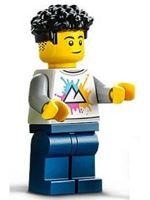 LEGO City Minifigure - residents with mountains and winding hair