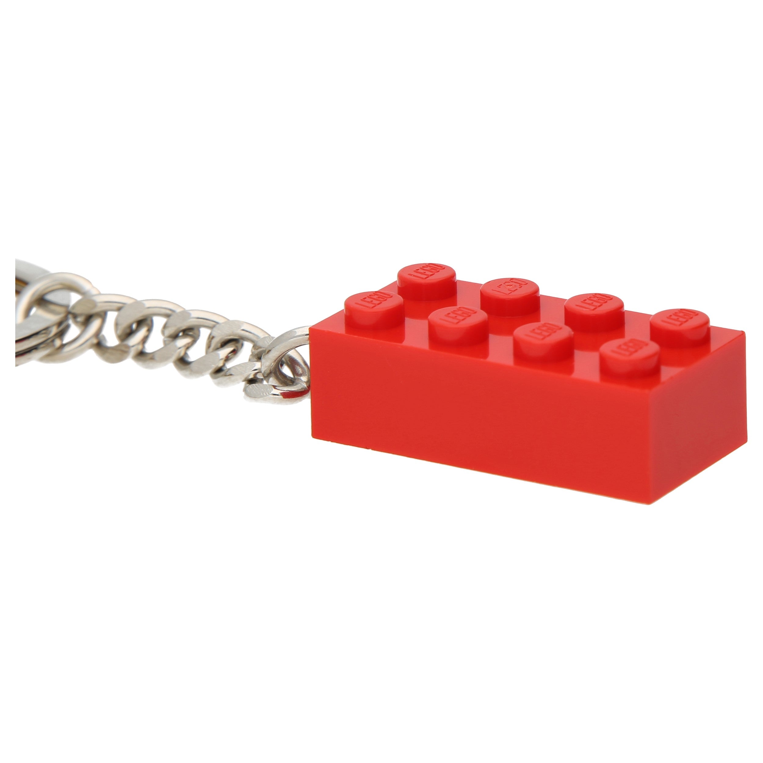 LEGO Schlüsselanhänger (Steine) - 2 x 4 (Rot)