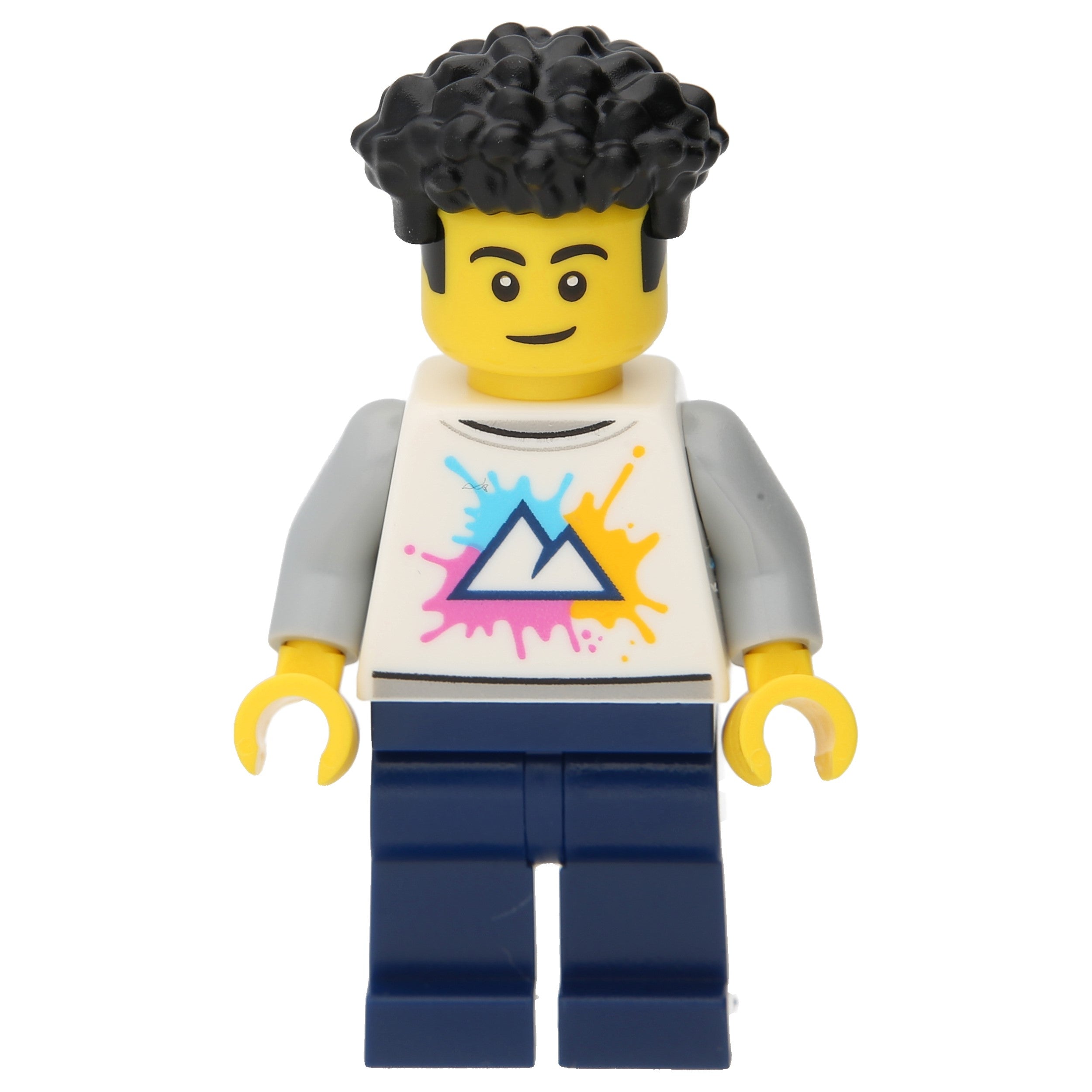 LEGO City Minifigur - Bewohner mit Bergenshirt und gewundenen Haaren