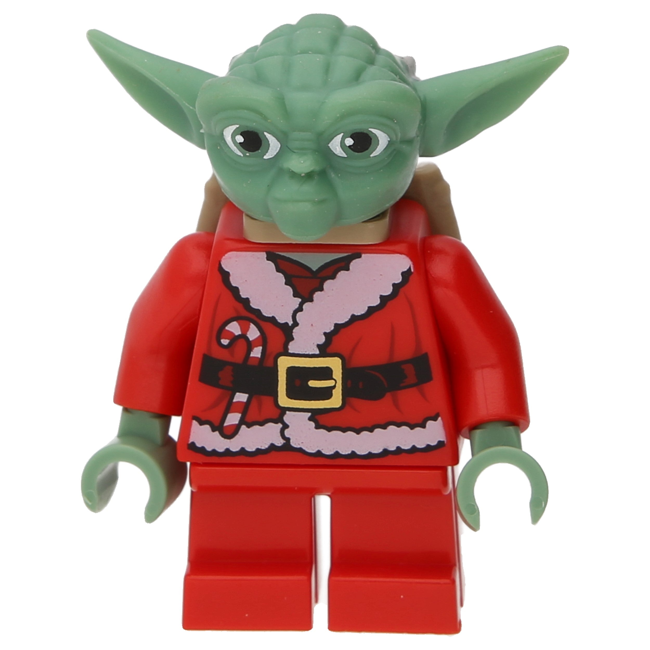 LEGO Star Wars Minifiguren - Yoda im Weihnachtsoutfit mit Geschenkerucksack