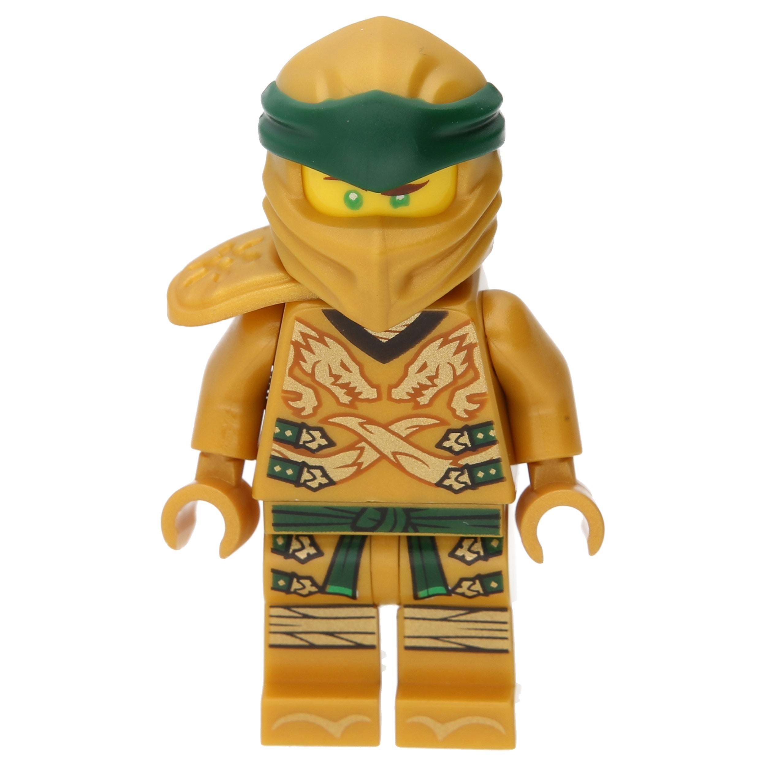 LEGO Ninjago Minifiguren –  Lloyd mit rechter Schulterplatte und gelbem Kopf (goldener Ninja)