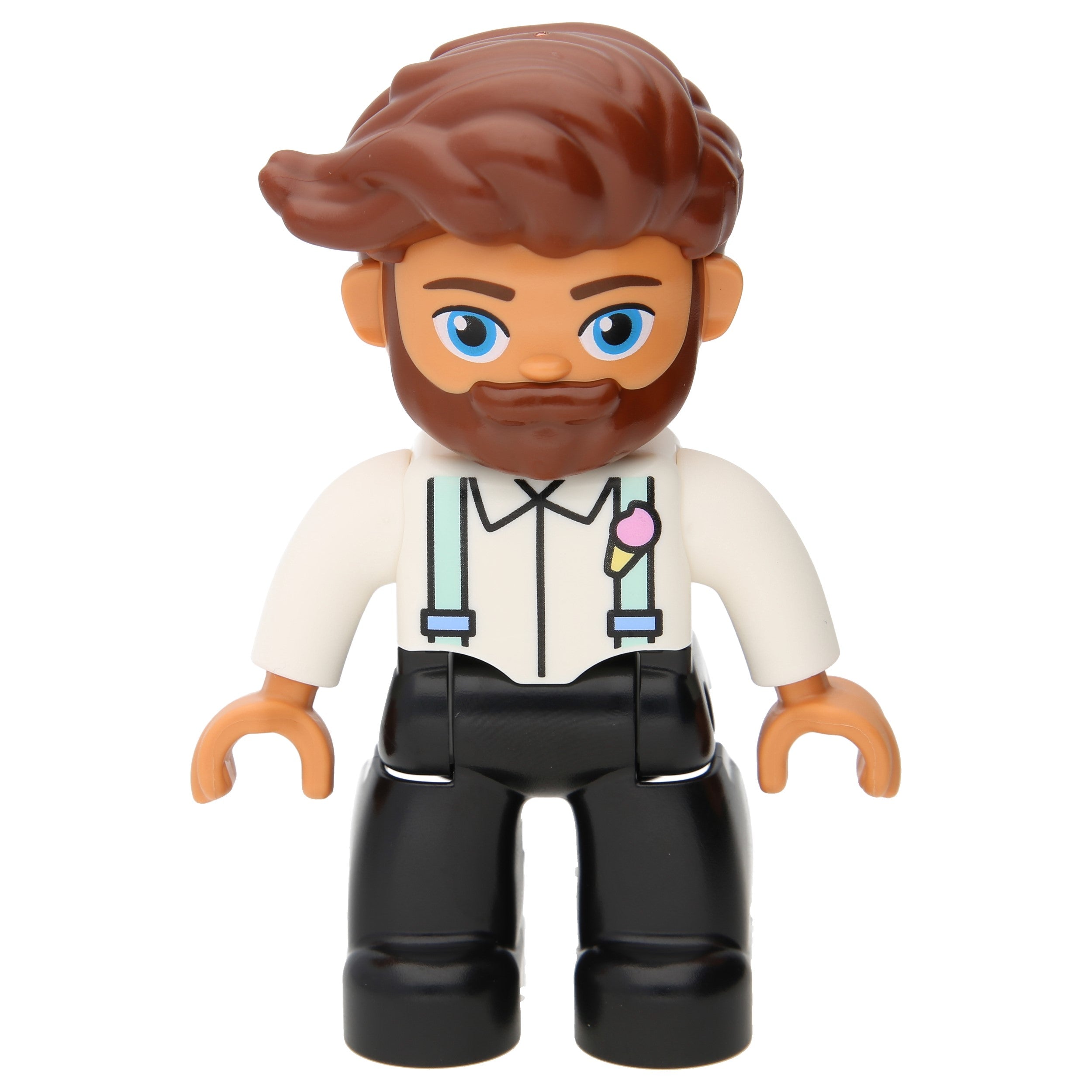 LEGO Duplo Figuren - Mann mit schwarzen Beinen und weißem Oberteil