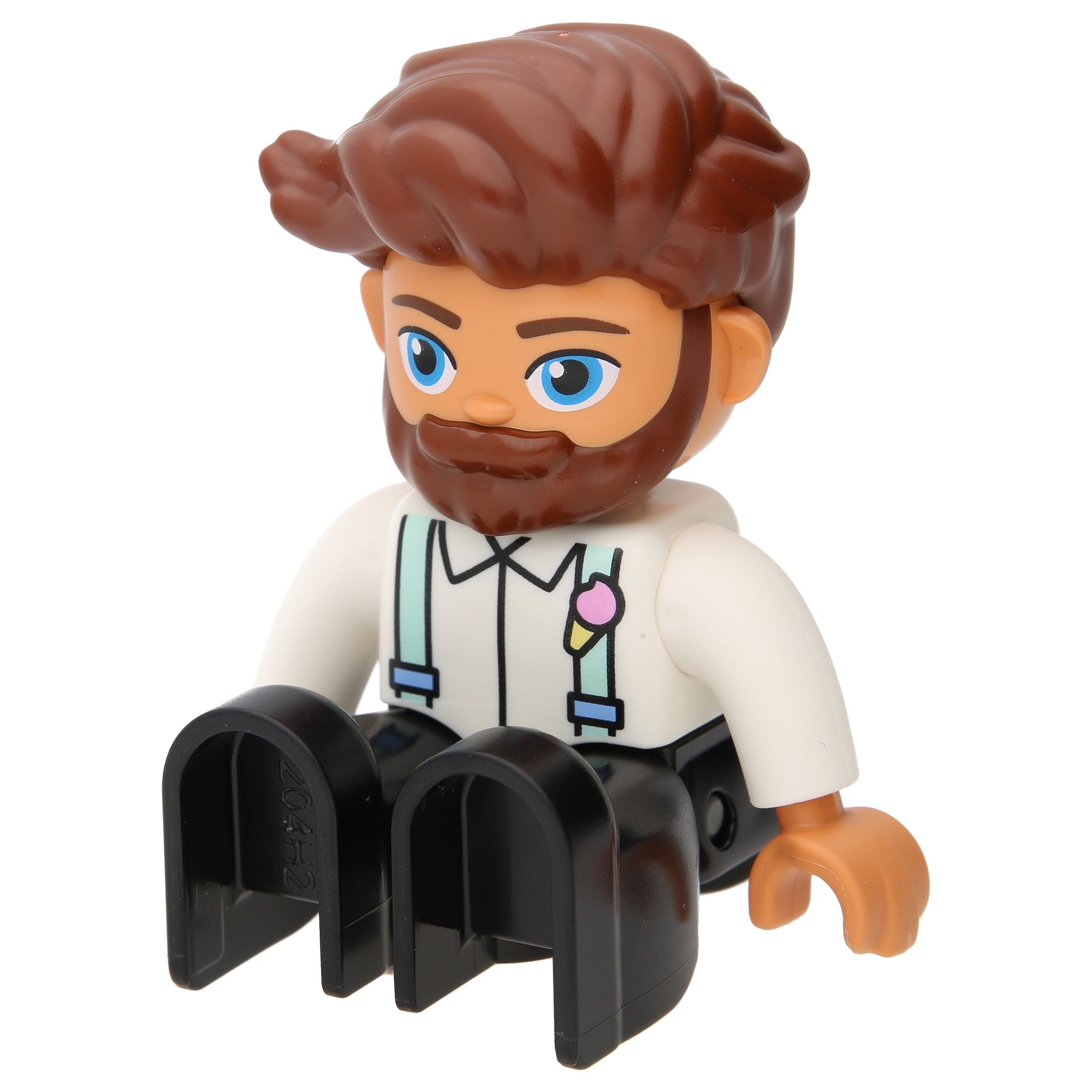 LEGO Duplo Figuren - Mann mit schwarzen Beinen und weißem Oberteil