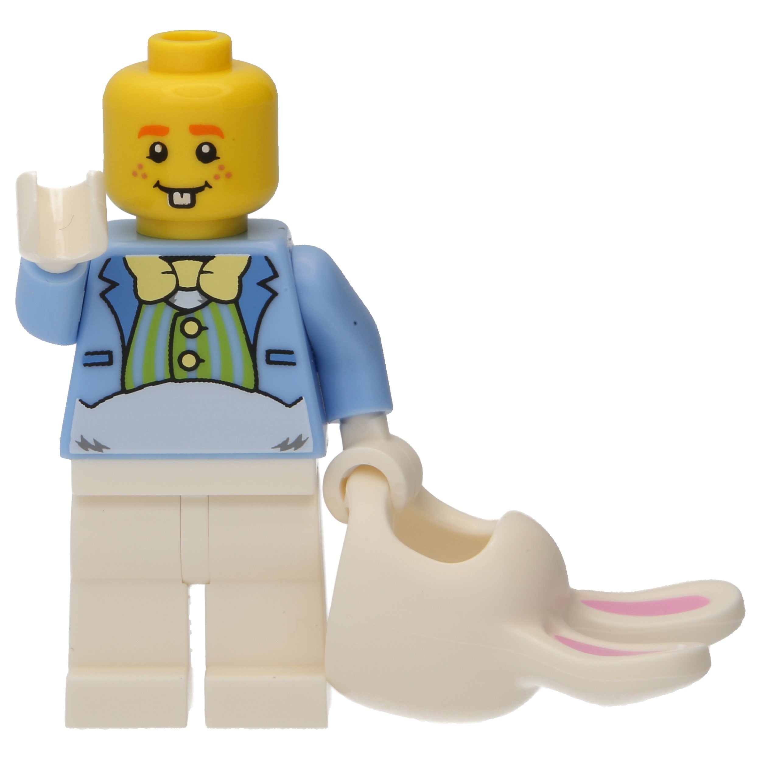 LEGO Minifigur - Mann in Osterhasenkostüm mit Zubehör