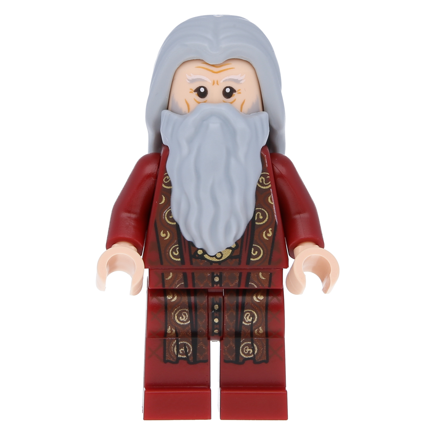 LEGO Harry Potter Minifigur -  Albus Dumbledore (dunkelrote Robe)