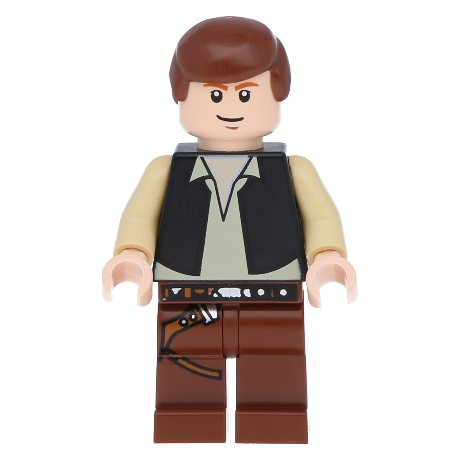 LEGO Star Wars Minifigur - Han Solo (schwarze Weste, braune Hose)