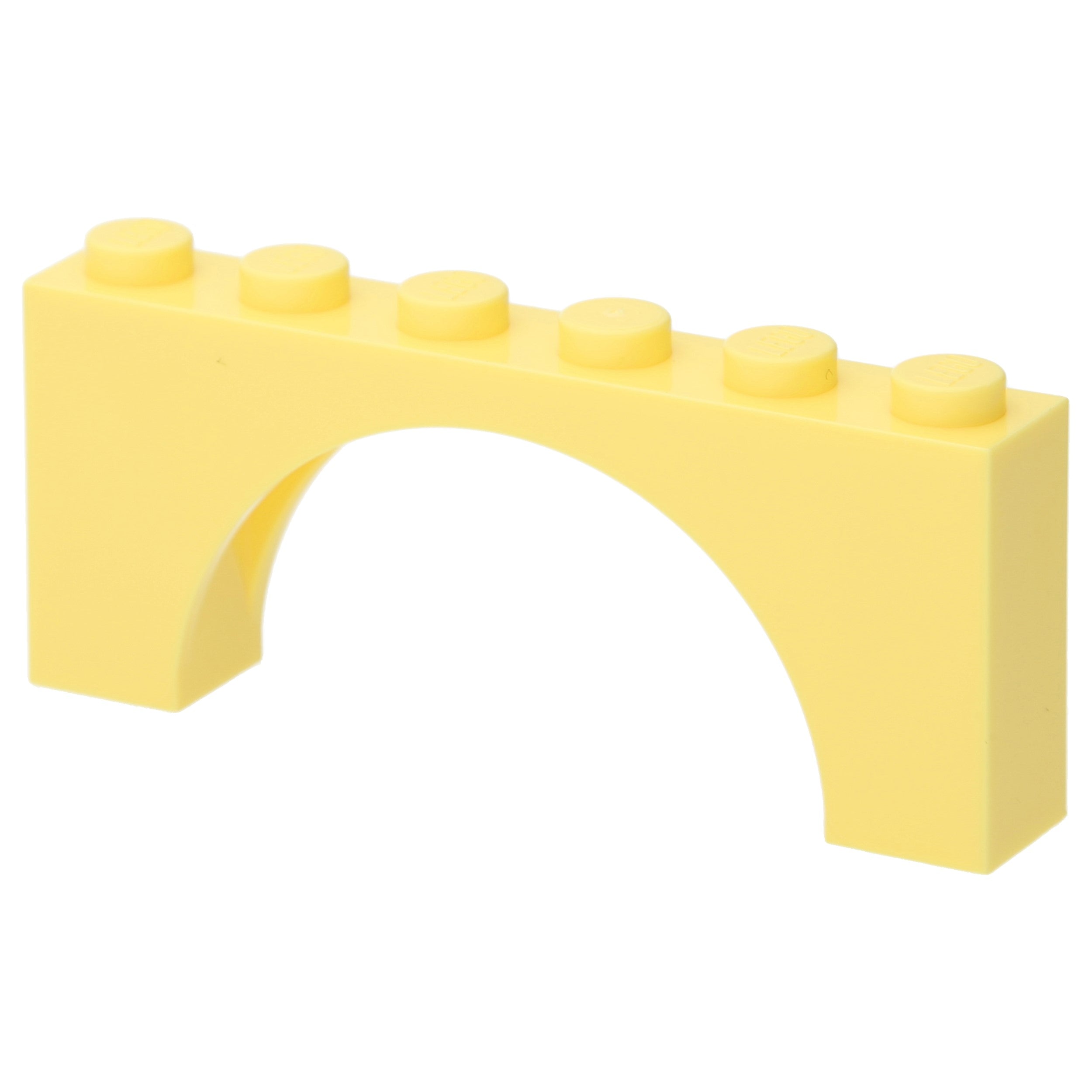 LEGO Bogensteine - 1 x 6 x 2 (mittlere Dicke oben)