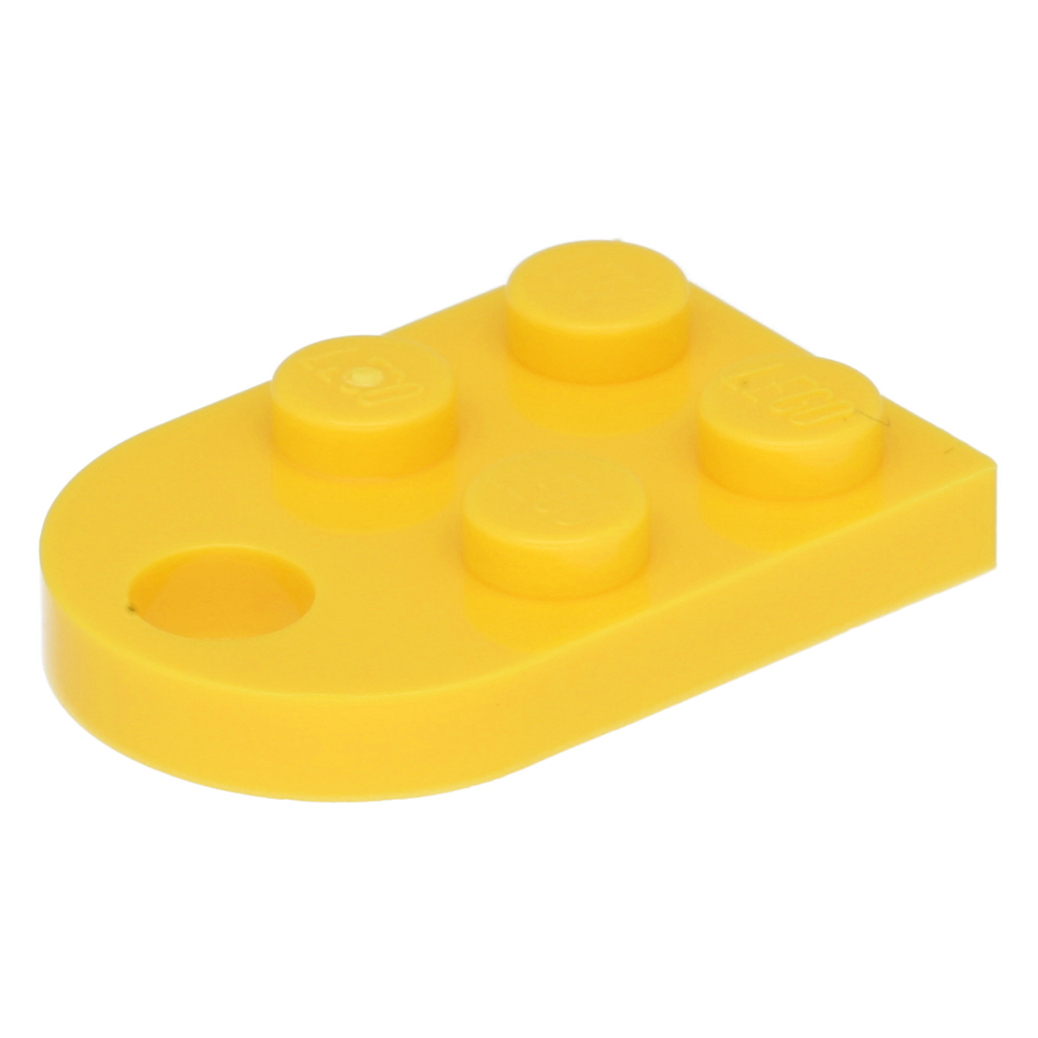 Lego plates (modified) - 2 x 3 rounded and a hole