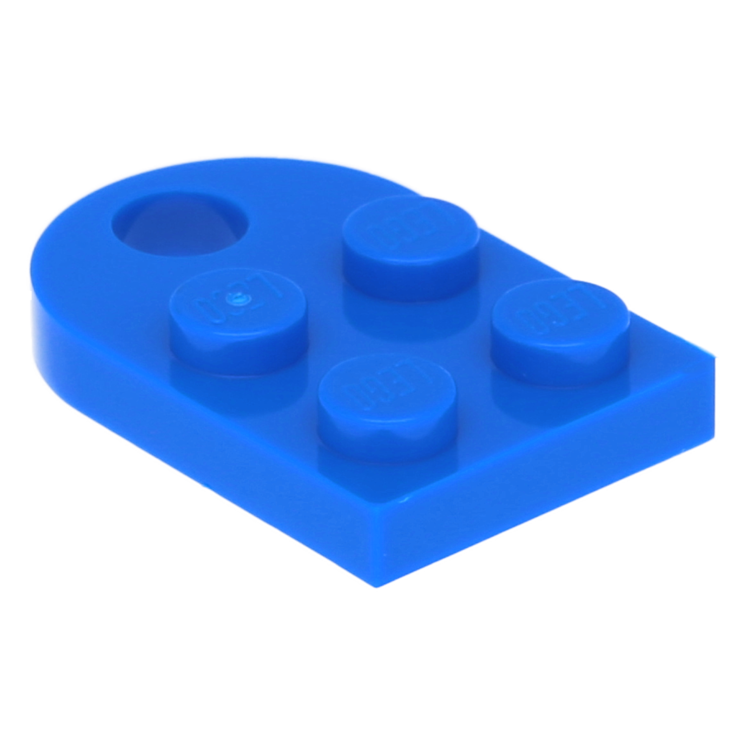 Lego plates (modified) - 2 x 3 rounded and a hole