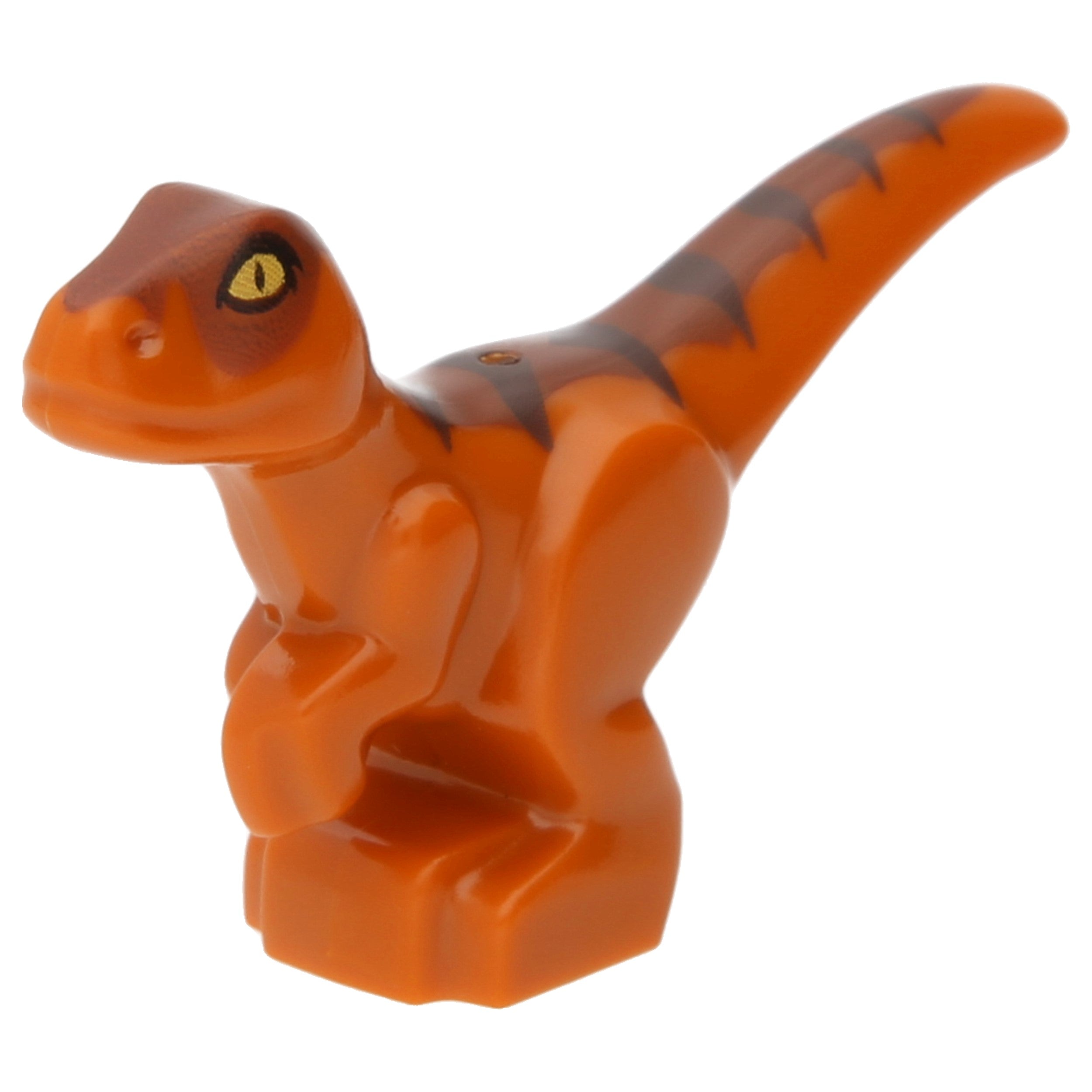 LEGO Reptilien/ Dinos/ Drachen - Dinosaurierbaby mit dunkelbraunen Streifen und gelben Augen