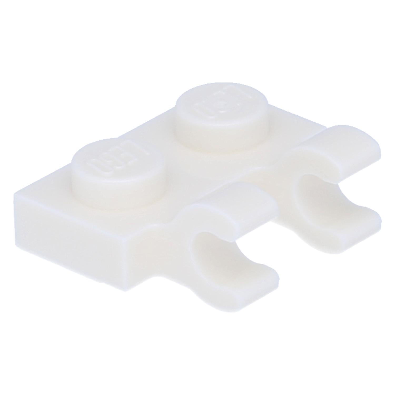 LEGO Platten (modifiziert) - 1 x 2 mit 2 offenen O-Clips