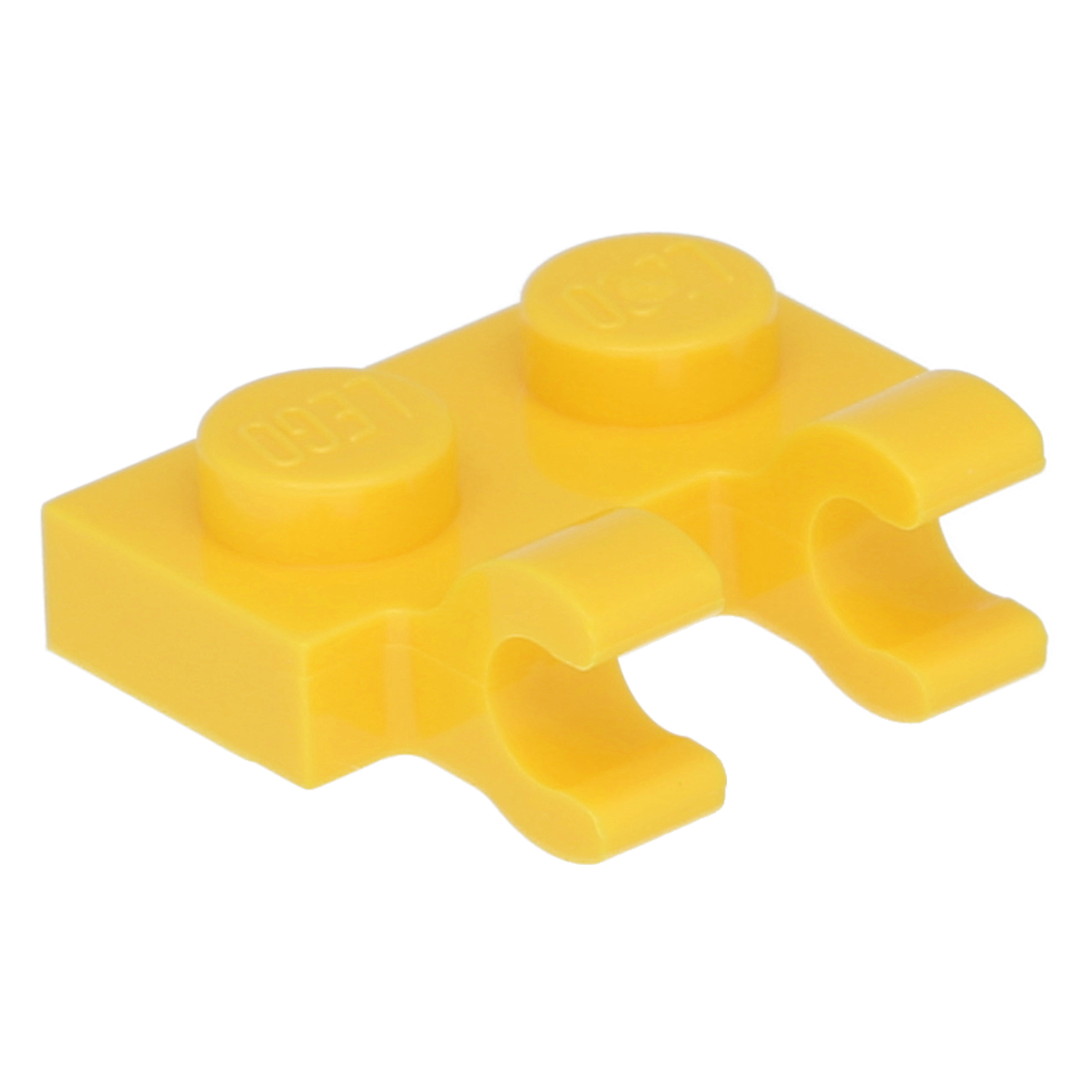 LEGO Platten (modifiziert) - 1 x 2 mit 2 offenen O-Clips