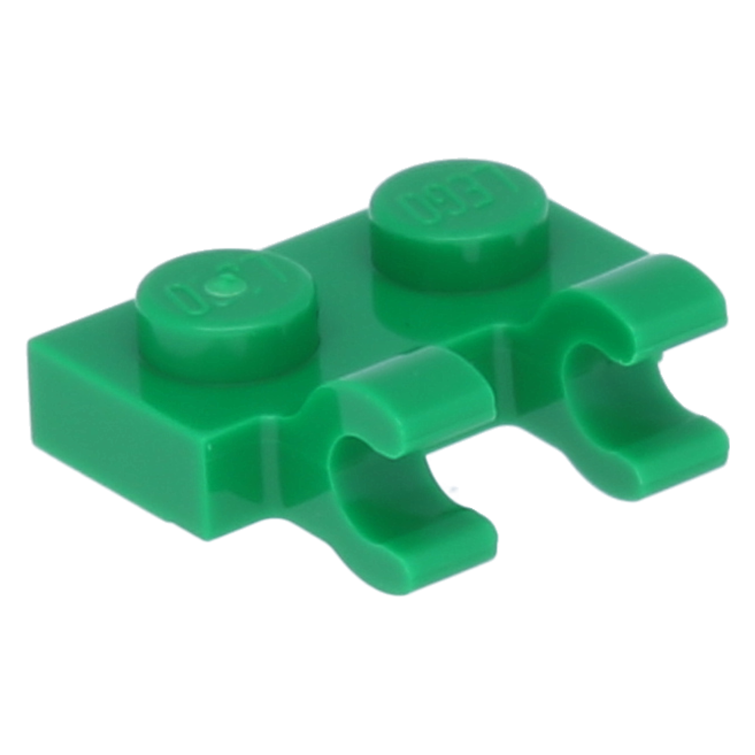 LEGO Platten (modifiziert) - 1 x 2 mit 2 offenen O-Clips