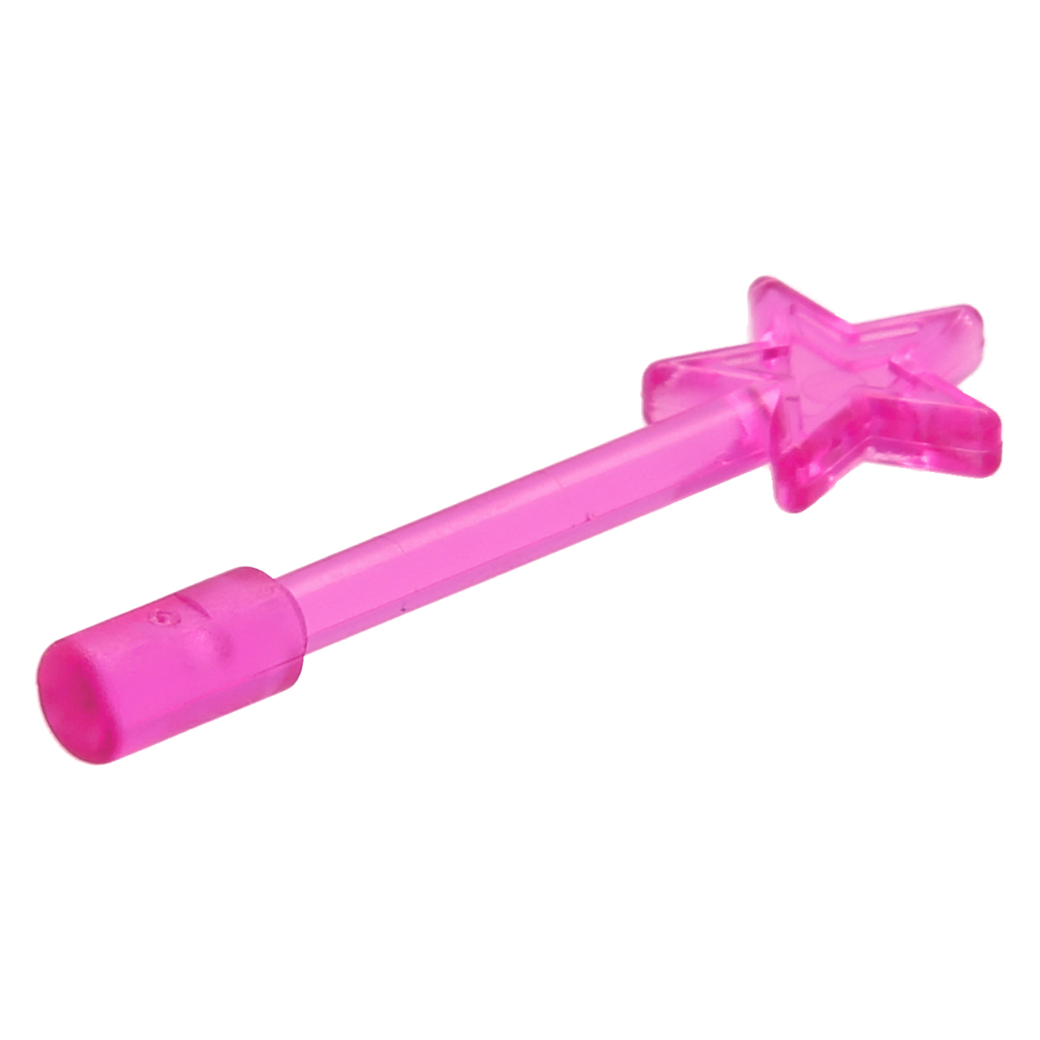 LEGO Minifigur Zubehör (Waffen) - Magischer Zauberstab (transparentes dunkles Pink)