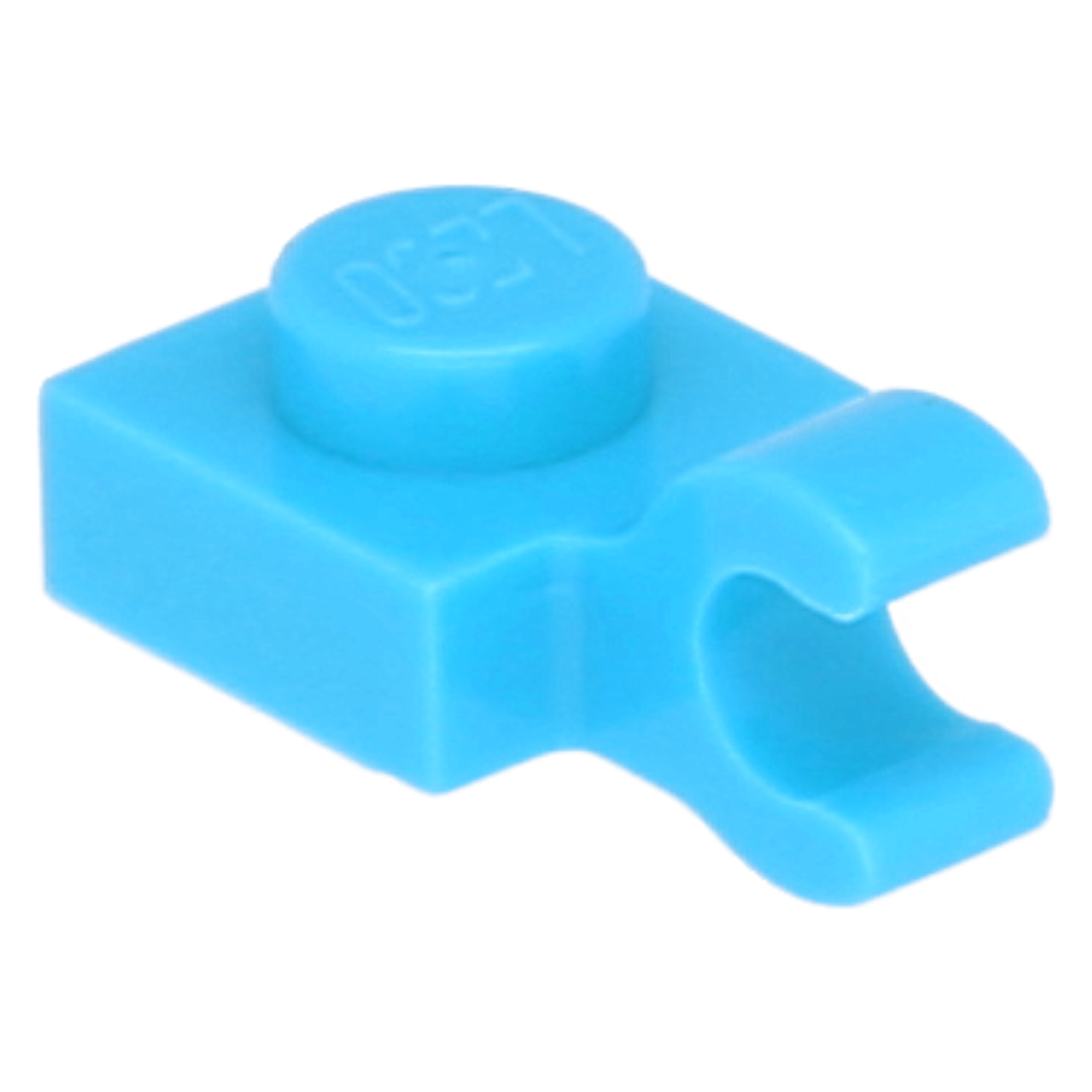 LEGO Platten (modifiziert) - 1 x 1 mit offenem O-Clip (horizontal)