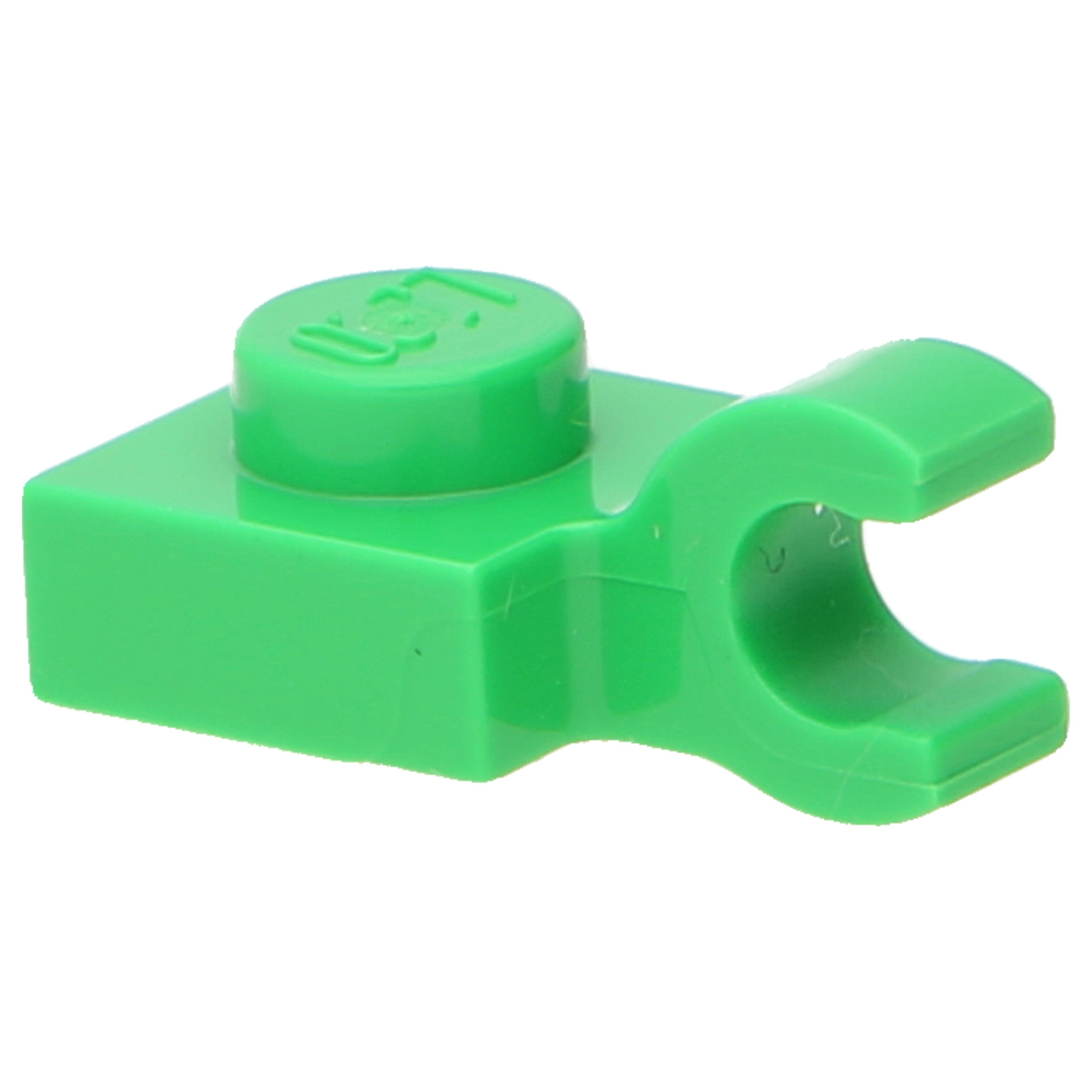 LEGO Platten (modifiziert) - 1 x 1 mit offenem O-Clip (horizontal)