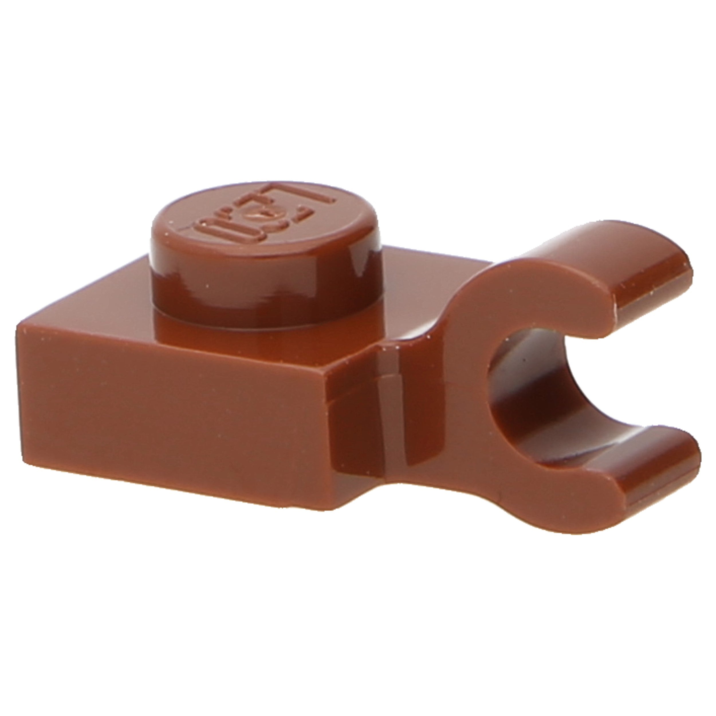 LEGO Platten (modifiziert) - 1 x 1 mit offenem O-Clip (horizontal)