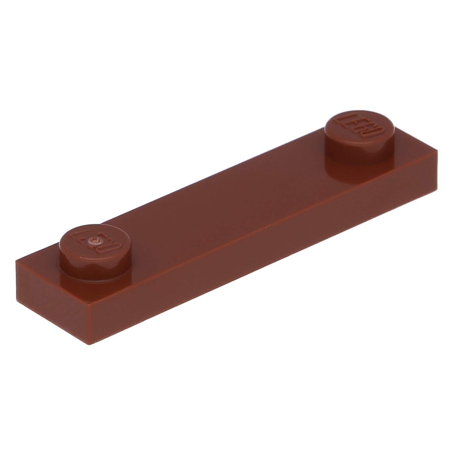 Lego plates (modified) - 1 x 4 with 2 knobs (without groove)