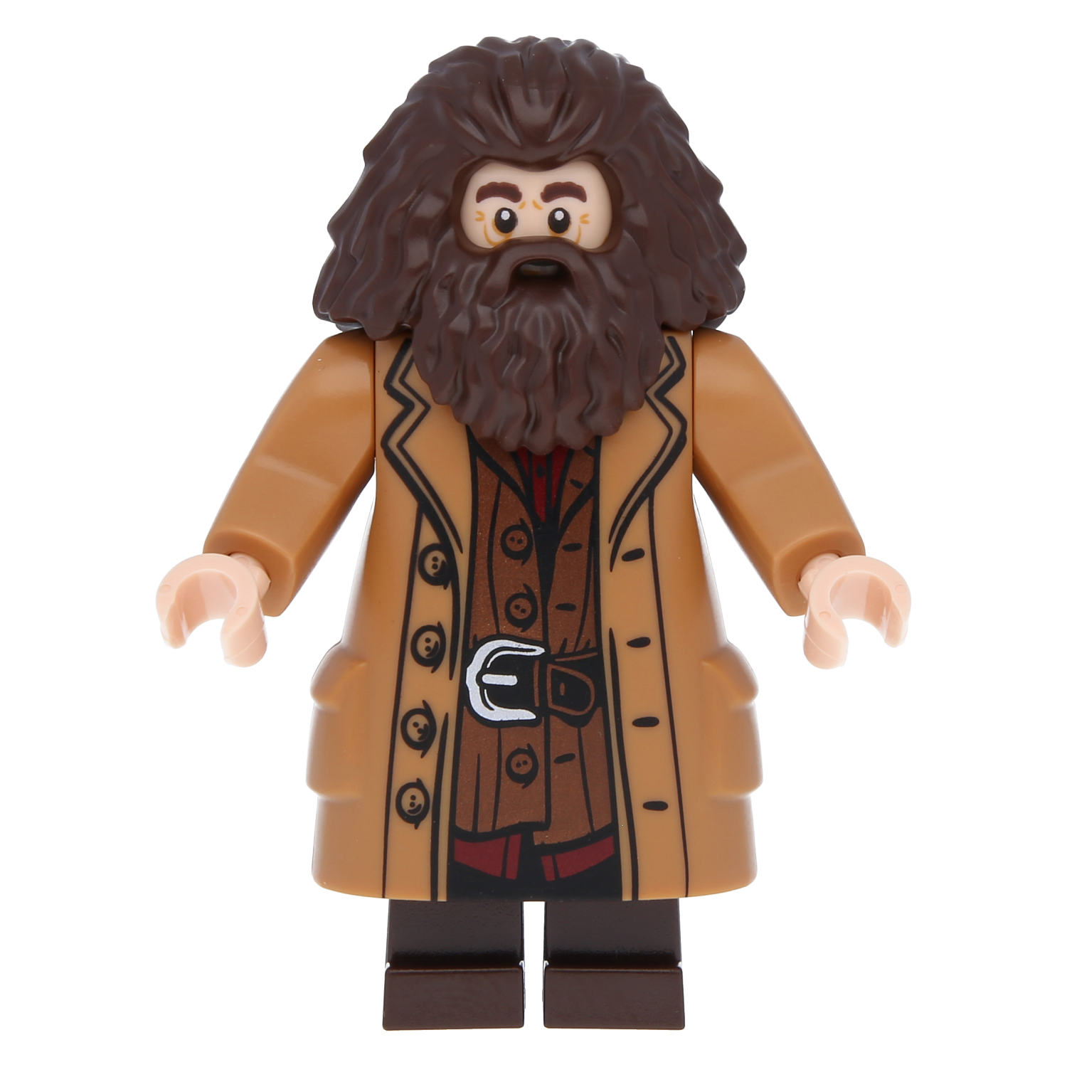 LEGO Harry Potter Minifigur - Rubeus Hagrid mit nougatfarbenen Mantel