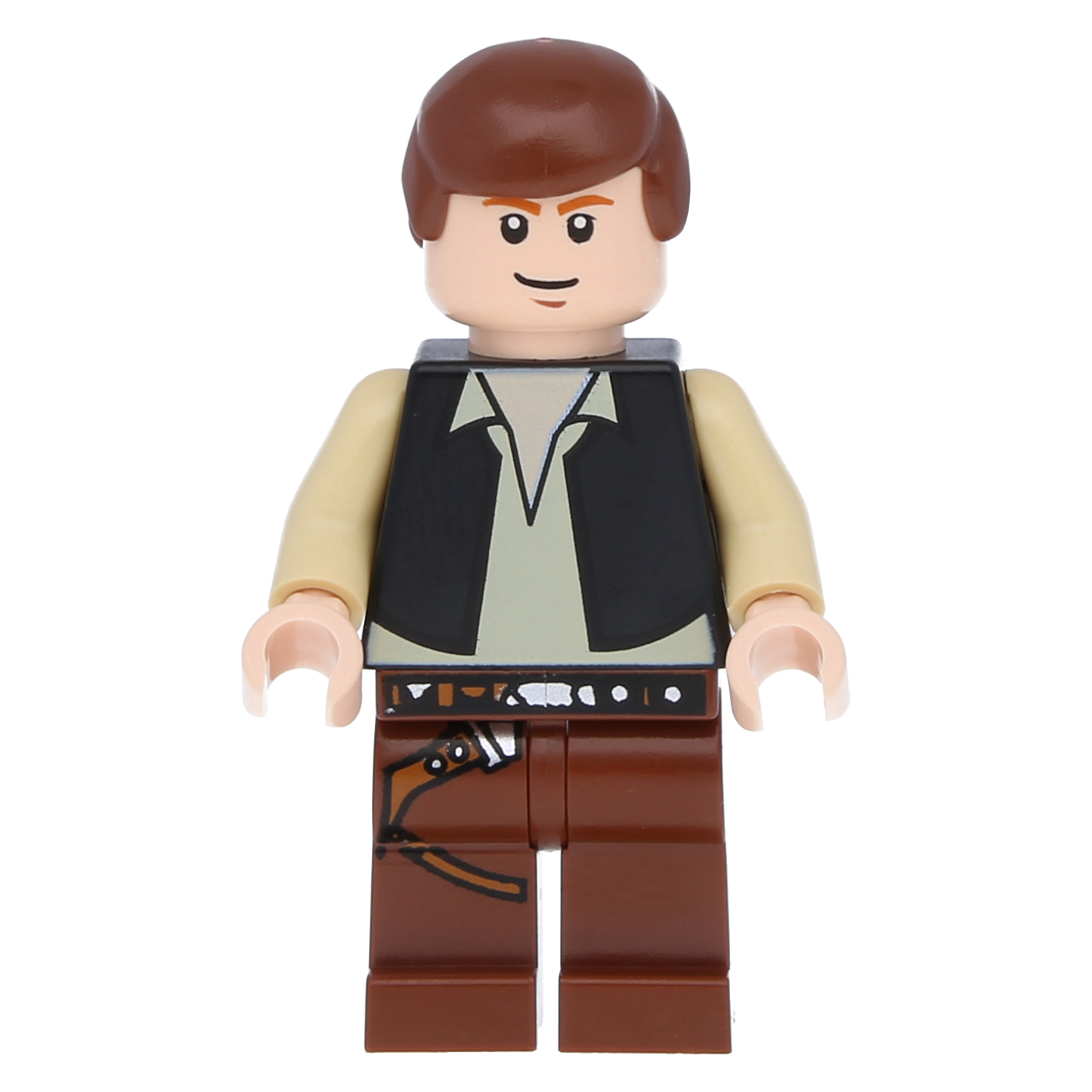 LEGO Star Wars Minifigure - Han Solo (Black Vest, Brown Pants)