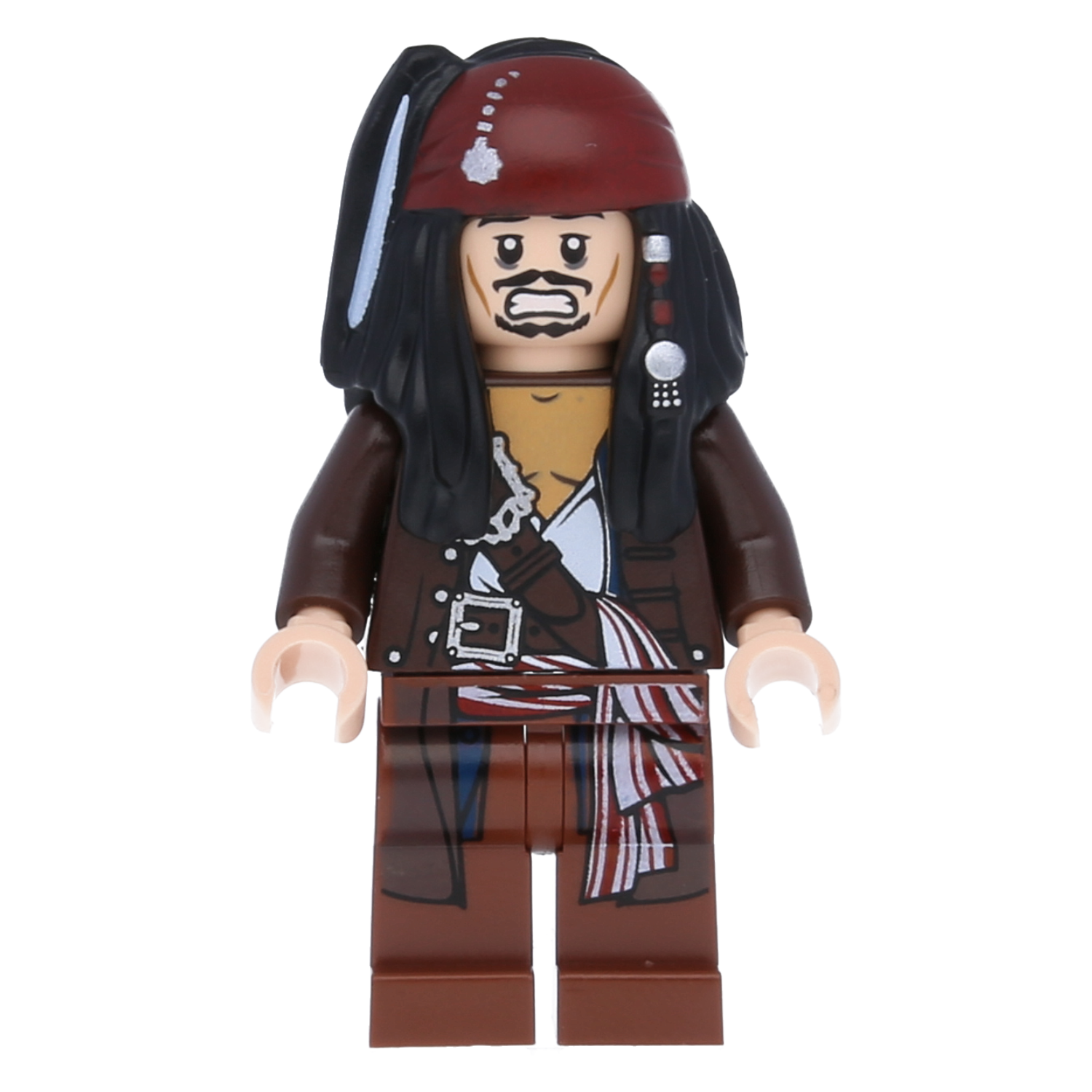 LEGO Pirates of the Caribbean Mini -figure - Captain Jack Sparrow (brown jacket)