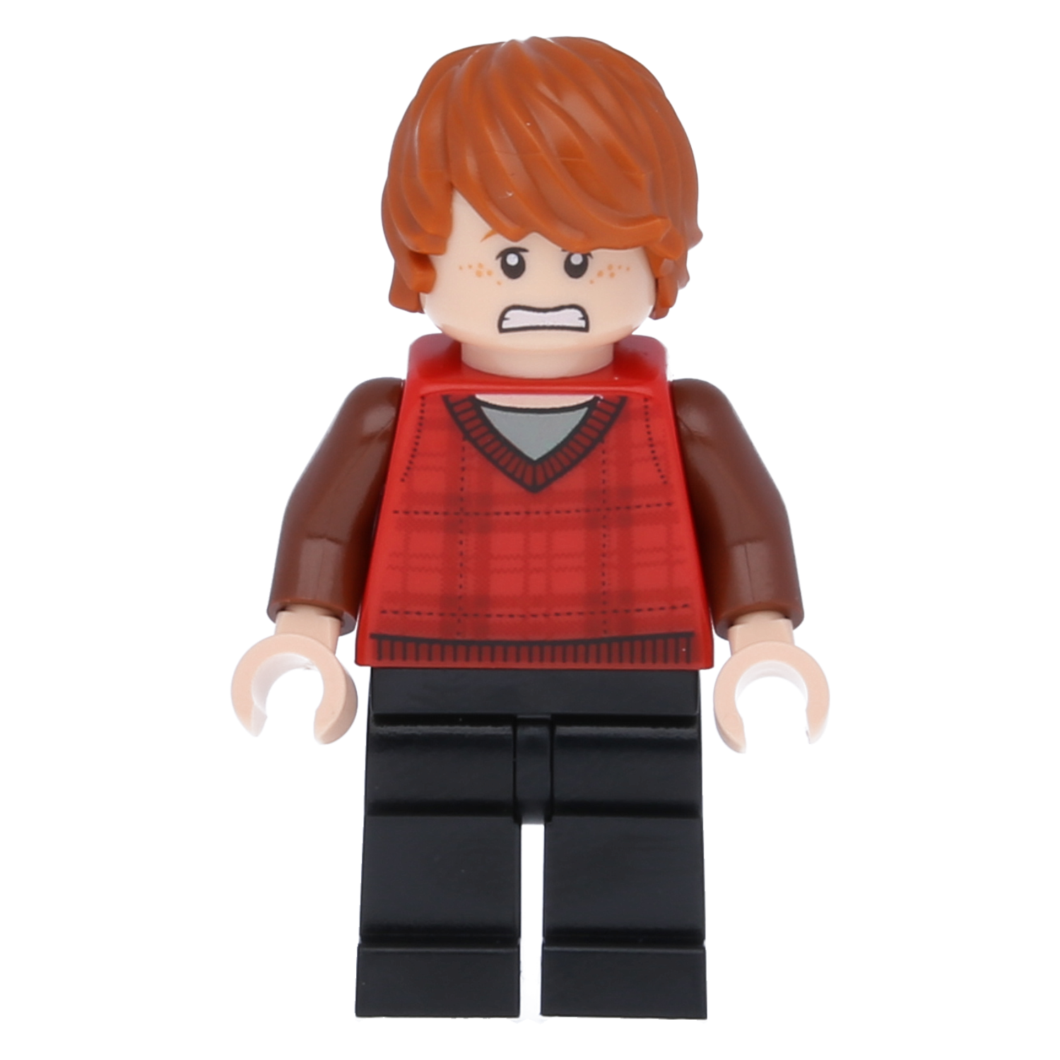 Lego Harry Potter Minifigure - Ron Weasley (Scottish pattern Weste)